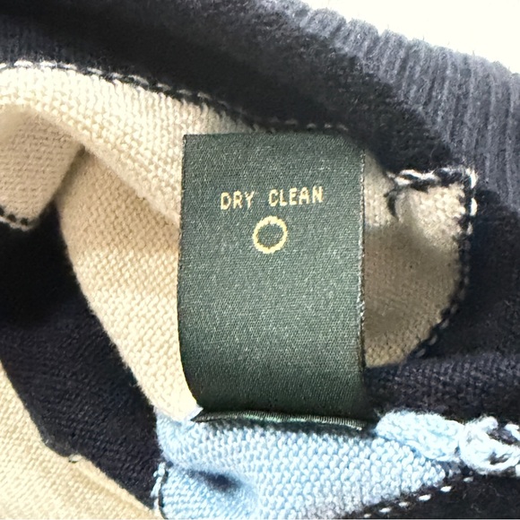 Bobby Jones Blue Argyle Diamond Sweater Vest Men XL Cotton Cashmere Golf Holiday - Picture 7 of 7